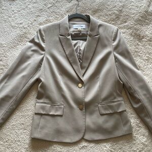 Calvin Klein Cream Blazer Size 10
